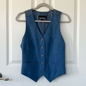 Karen Kane Vintage Coastal Cowgirl Blue Vest